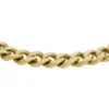 Bracelet Harlow à chaîne texturée linéaire en acier inoxydable doré