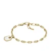 Bracelet Heritage Crest en laiton doré avec chaîne en nacre Bracelet Heritage Crest en laiton doré avec chaîne en nacre