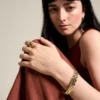Bracelet à maillons Arden en acier inoxydable doré