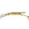 Bracelet à maillons en acier inoxydable doré Heritage Pearl D-Link