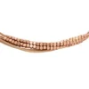 Bracelet à maillons en cuir marron