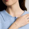 Bracelet à maillons Merrit Classic en acier inoxydable doré et nacre