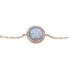 Bracelet à maillons Merrit Classic en acier inoxydable doré à l&rsquo;or rose et nacre