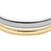 Bracelet manchette bicolore en acier inoxydable de la collection Ellis Domed Bracelet manchette bicolore en acier inoxydable de la collection Ellis Domed