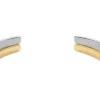 Bracelet manchette bicolore en acier inoxydable de la collection Ellis Domed Bracelet manchette bicolore en acier inoxydable de la collection Ellis Domed