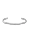 Bracelet manchette Harlow en acier inoxydable à texture linéaire