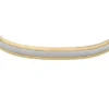Bracelet manchette moleté en acier inoxydable bicolore Bracelet manchette moleté en acier inoxydable bicolore