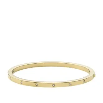 Bracelet manchette Sadie Shine Bright en acier inoxydable doré
