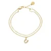 Bracelet multi-rangs Sutton Horseshoe en acier inoxydable doré Bracelet multi-rangs Sutton Horseshoe en acier inoxydable doré