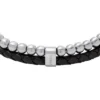 Bracelet multi-rangs Townsman Beads en cuir noir Bracelet multi-rangs Townsman Beads en cuir noir