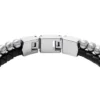 Bracelet multi-rangs Townsman Beads en cuir noir Bracelet multi-rangs Townsman Beads en cuir noir