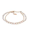 Bracelet à perles avec chaîne en quartz rose Bracelet à perles avec chaîne en quartz rose