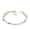 Bracelet à perles en chaîne en howlite empilées Bracelet à perles en chaîne en howlite empilées