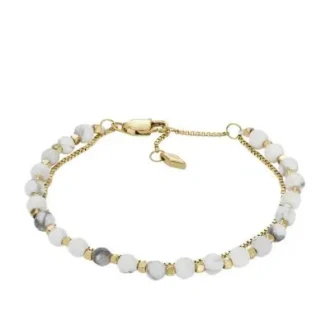 Bracelet à perles en chaîne en howlite empilées