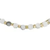 Bracelet à perles en chaîne en howlite empilées Bracelet à perles en chaîne en howlite empilées