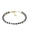Bracelet à perles en lapis-lazuli reconstitué bleu empilé Bracelet à perles en lapis-lazuli reconstitué bleu empilé