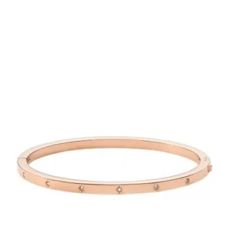 Bracelet rigide Sadie Shine Bright en acier inoxydable doré
