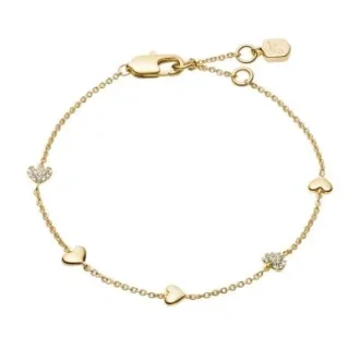 Bracelet Sutton Heartbeat en laiton doré