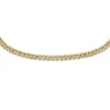 Bracelet tennis Ellis Pavé Glitz en laiton doré