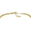 Bracelet tennis Ellis Pavé Glitz en laiton doré
