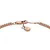 Bracelet tennis en laiton doré à l’or rose Ellis Pavé Glitz Bracelet tennis en laiton doré à l’or rose Ellis Pavé Glitz