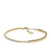 Bracelet tennis Sutton Love-All en laiton doré avec maillons en forme de cœur