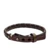 Bracelet tressé vintage décontracté Bronson, marron et noir Bracelet tressé vintage décontracté Bronson, marron et noir