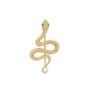 Broche serpent en acier inoxydable doré