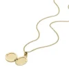 Collection Sadie Locket Collier pendentif en acier inoxydable doré Collection Sadie Locket Collier pendentif en acier inoxydable doré