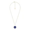 Collier Aquarius Sutton Zodiac en acier inoxydable doré avec pendentif en lapis-lazuli bleu Collier Aquarius Sutton Zodiac en acier inoxydable doré avec pendentif en lapis-lazuli bleu