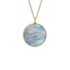 Collier Cancer Sutton Zodiac en acier inoxydable doré avec pendentif en nacre noire Collier Cancer Sutton Zodiac en acier inoxydable doré avec pendentif en nacre noire