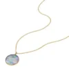 Collier Cancer Sutton Zodiac en acier inoxydable doré avec pendentif en nacre noire Collier Cancer Sutton Zodiac en acier inoxydable doré avec pendentif en nacre noire