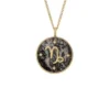 Collier Capricorne Sutton Zodiac en acier inoxydable doré avec pendentif en hématite grise Collier Capricorne Sutton Zodiac en acier inoxydable doré avec pendentif en hématite grise