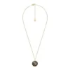 Collier Capricorne Sutton Zodiac en acier inoxydable doré avec pendentif en hématite grise Collier Capricorne Sutton Zodiac en acier inoxydable doré avec pendentif en hématite grise