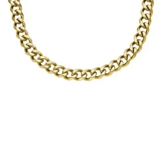 Collier à chaîne en acier inoxydable doré Ellis Core Chains Collier à chaîne en acier inoxydable doré Ellis Core Chains