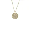 Collier à chaîne en acier inoxydable doré Ellis Glitz Disc Collier à chaîne en acier inoxydable doré Ellis Glitz Disc