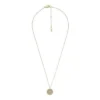 Collier à chaîne en acier inoxydable doré Ellis Glitz Disc Collier à chaîne en acier inoxydable doré Ellis Glitz Disc