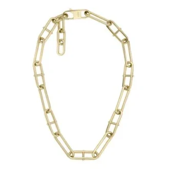 Collier chaîne en acier inoxydable doré Heritage D-Link