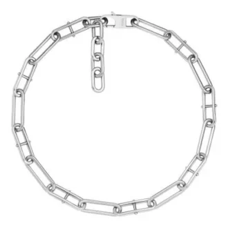 Collier chaîne en acier inoxydable Heritage D-Link
