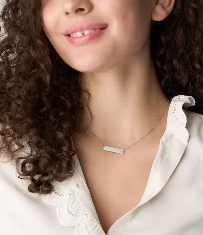 Collier d’identité Sadie en acier inoxydable Collier d’identité Sadie en acier inoxydable