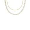 Collier double Heritage Pearl D-Link en perles d’eau douce blanches Collier double Heritage Pearl D-Link en perles d’eau douce blanches