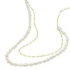 Collier double Heritage Pearl D-Link en perles d’eau douce blanches Collier double Heritage Pearl D-Link en perles d’eau douce blanches