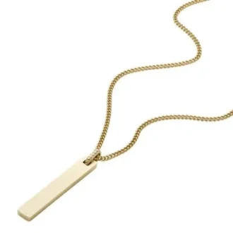 Collier Drew en acier inoxydable doré