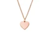 Collier Ellis Heart en acier inoxydable doré