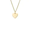 Collier Ellis Heart en acier inoxydable doré