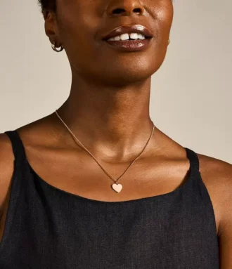 Collier Ellis Heart en acier inoxydable doré