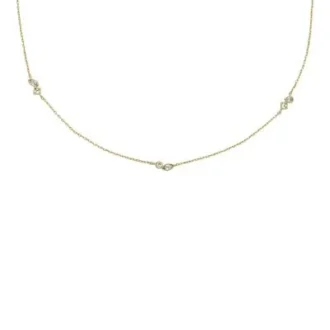 Collier Ellis Toi Et Moi en laiton doré