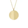 Collier Harlow à chaîne en acier inoxydable doré à texture linéaire