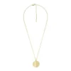 Collier Harlow à chaîne en acier inoxydable doré à texture linéaire