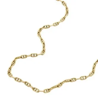Collier Heritage D-Link en laiton doré avec chaîne ancre